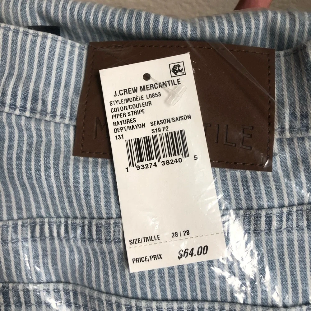 New J Crew Striped denim Jeans Size Size 28 - Picture 3 of 5